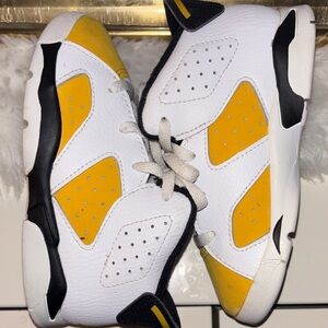 Air Jordan 6 Retro White and Yellow TD 9c